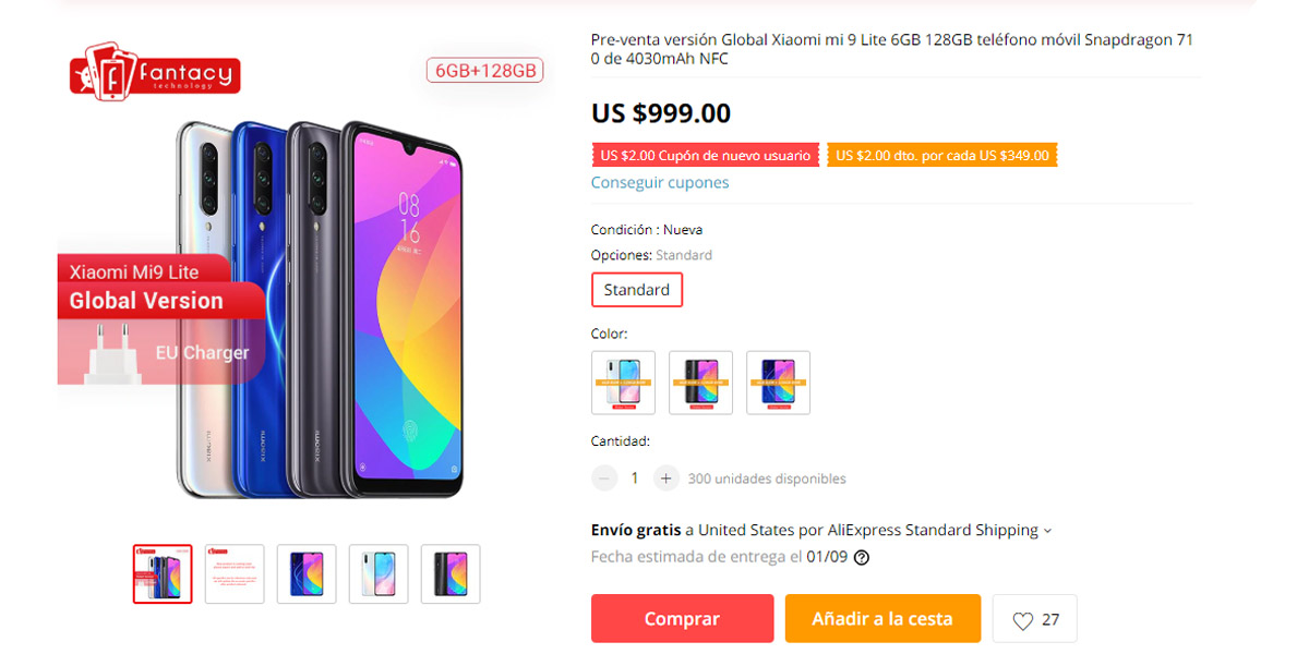 xiaomi mi 9 lite filtrado