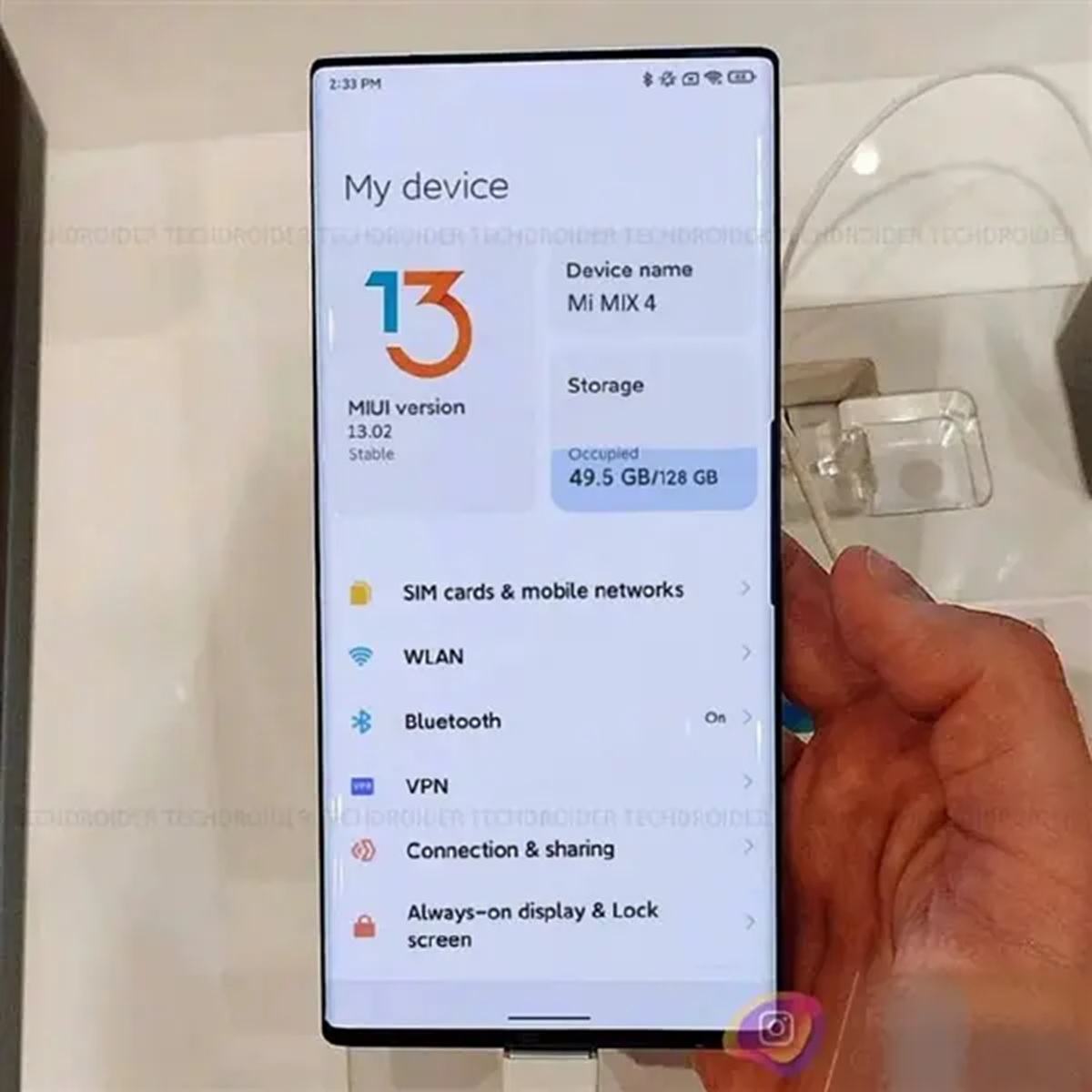 xiaomi mi mix 4 con miui 13 foto filtrada