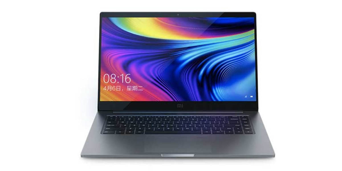 xiaomi mi notebook pro 15 2020 con pantalla full HD y teclado retroiluminado