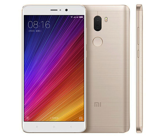 Xiaomi Mi5s Plus dorado frontal trasera lateral